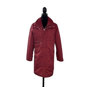 Lands End Delancey Woman’s Small Red Winter Parka Coat